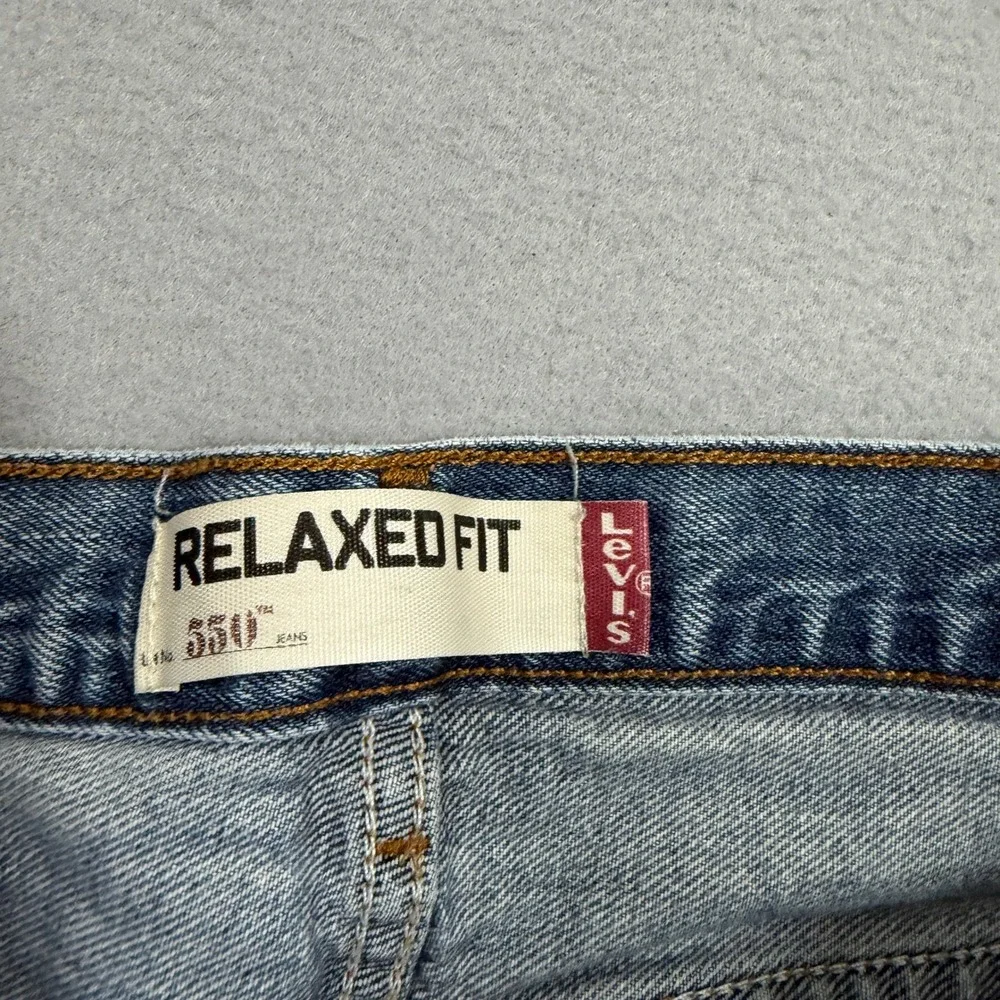 Vintage Levis 550 Jeans Men's 38x32 Blue Relaxed Fit Denim 2008 Western y2k